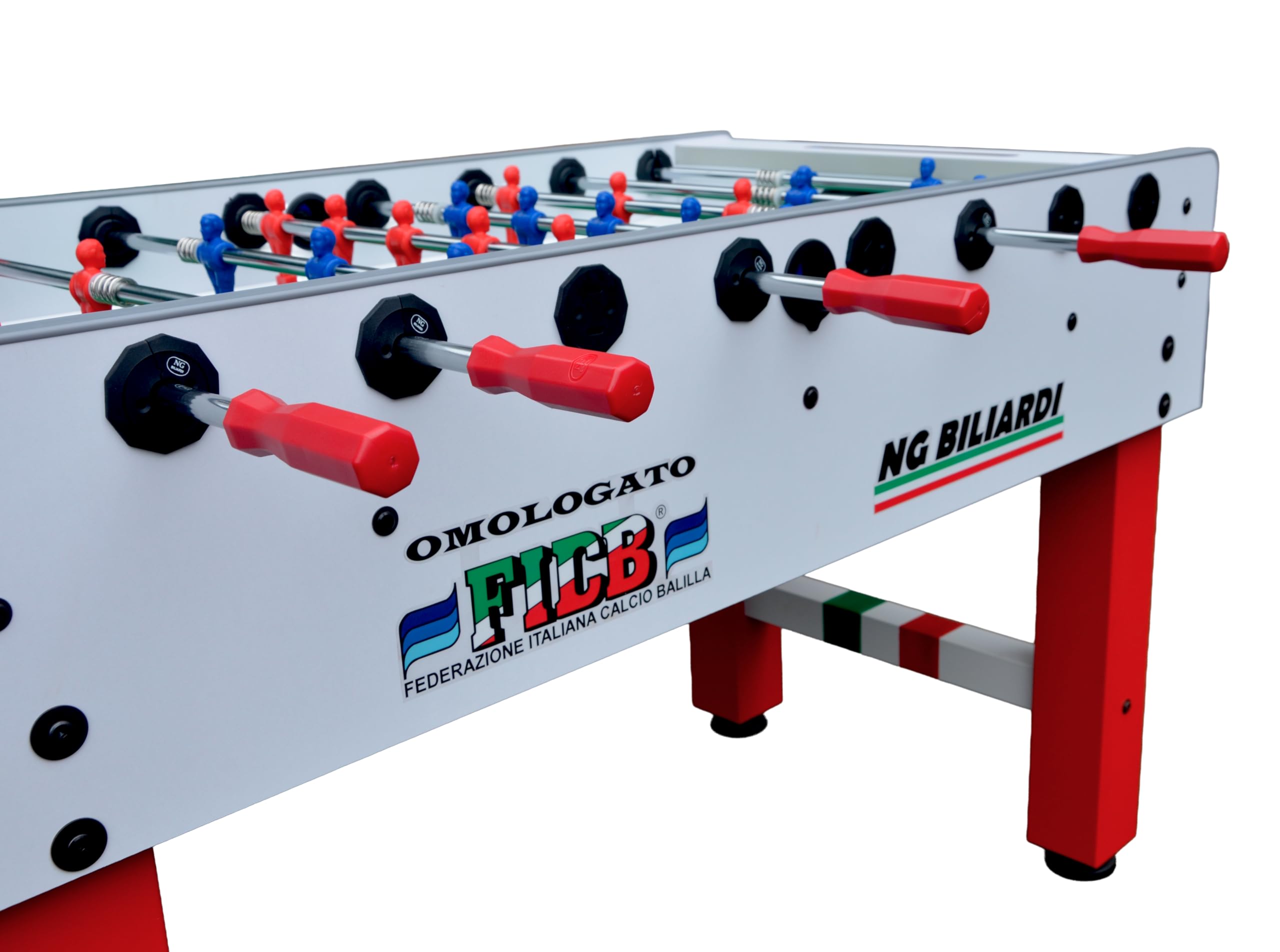 NG Biliardi Calcio Balilla da Competizione Gladiator (omologato FICB) - Regolamentare - aste telescopiche - Vetro