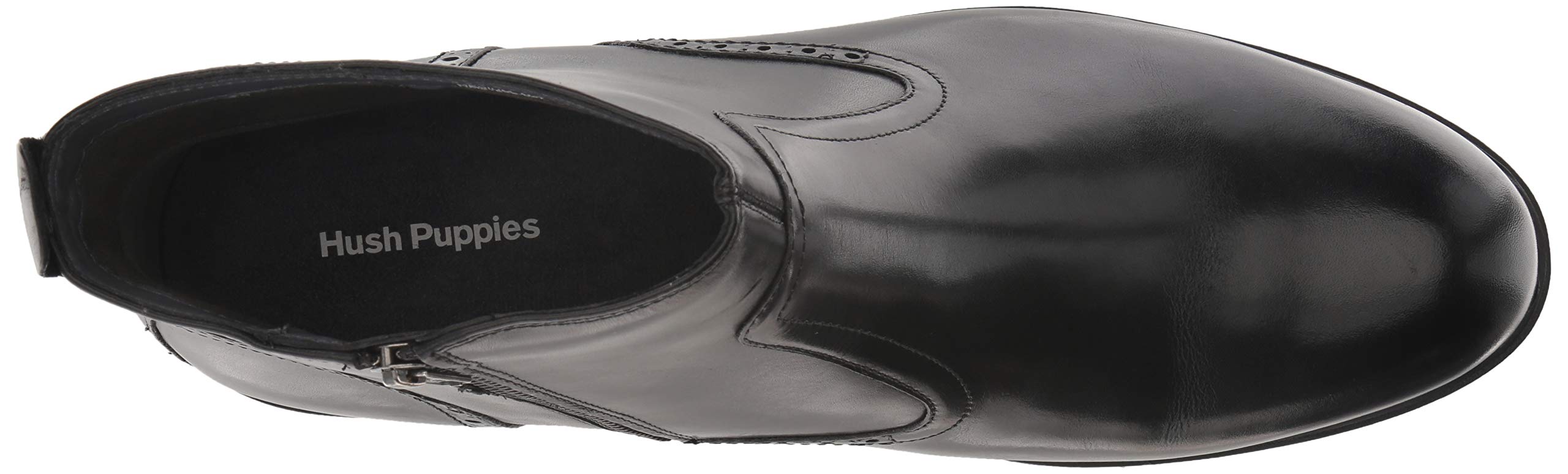 Hush Puppies Shoes Mens 10 Ankle Boots Shepsky Black Leather Zip Dress Classic Men main image 3