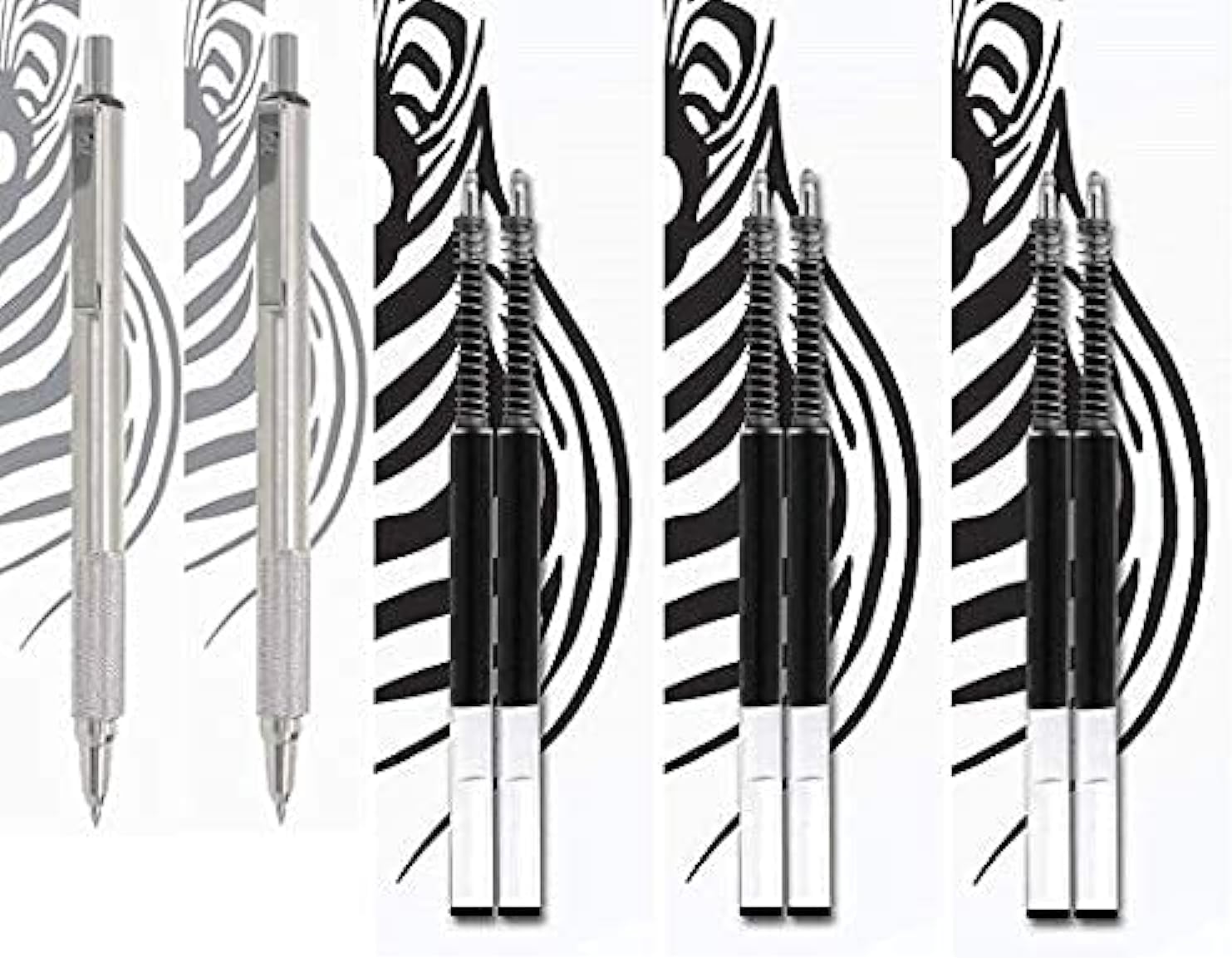 Zebra F701 Stainless Steel Ballpoint Retractable Pen 0