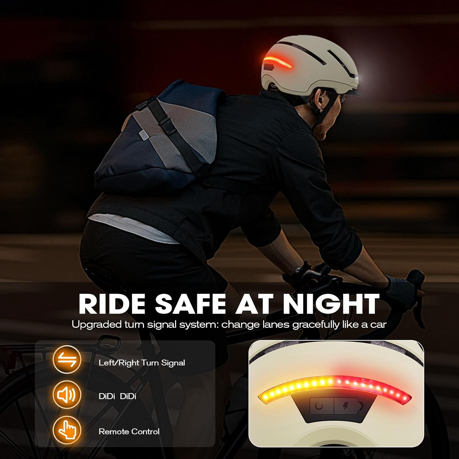Shinmax Bike Helmet with Turn Signals, NTA Certified up to 45km/h, Bicycle Helmet for Men Women with USB Rechargeable Rear Light, Viser, Cycling Helmet for E-Bike & S-Pedelec,Scooter, Commuter, Adults