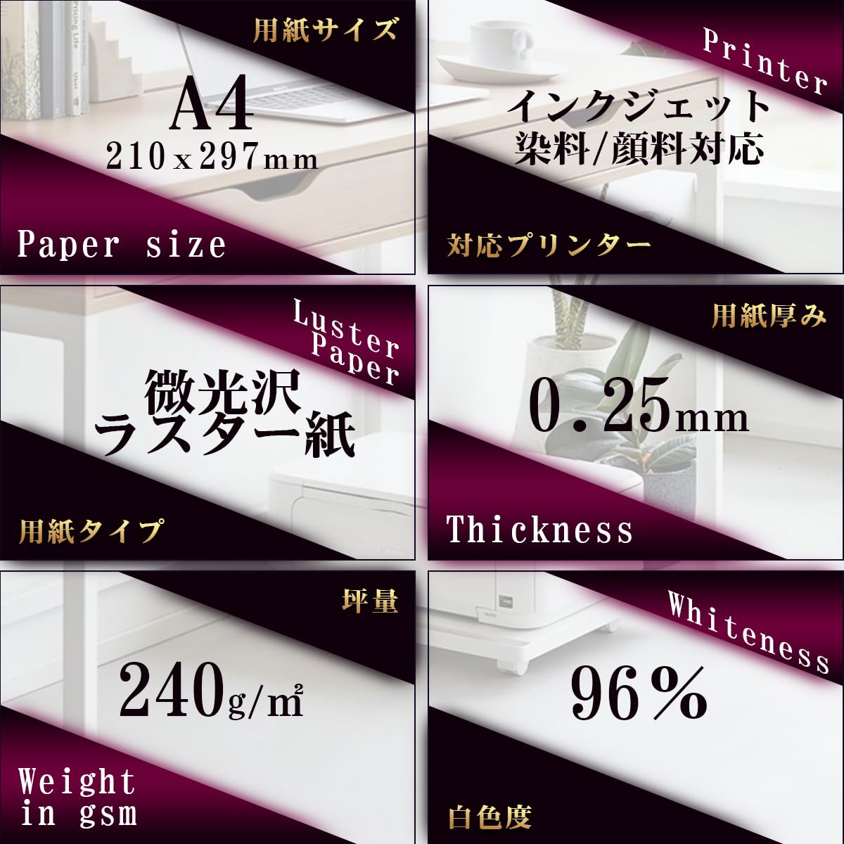 Amazon.co.jp: Ninestar G&G 写真用紙 微光沢 ラスター 紙 A4 20枚