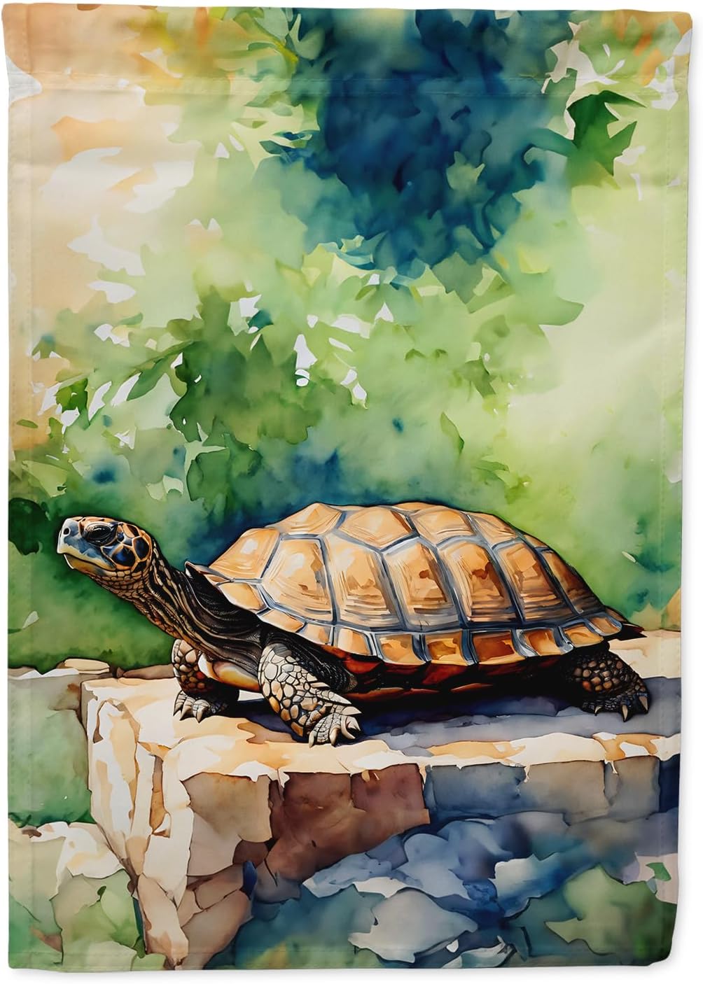 Caroline's Treasures Turtles Tortoises House Flag Large Porch Sleeve Pole Decorative Outside Yard Banner Artwork Wall Hanging, Polyester, House Size, Multicolor