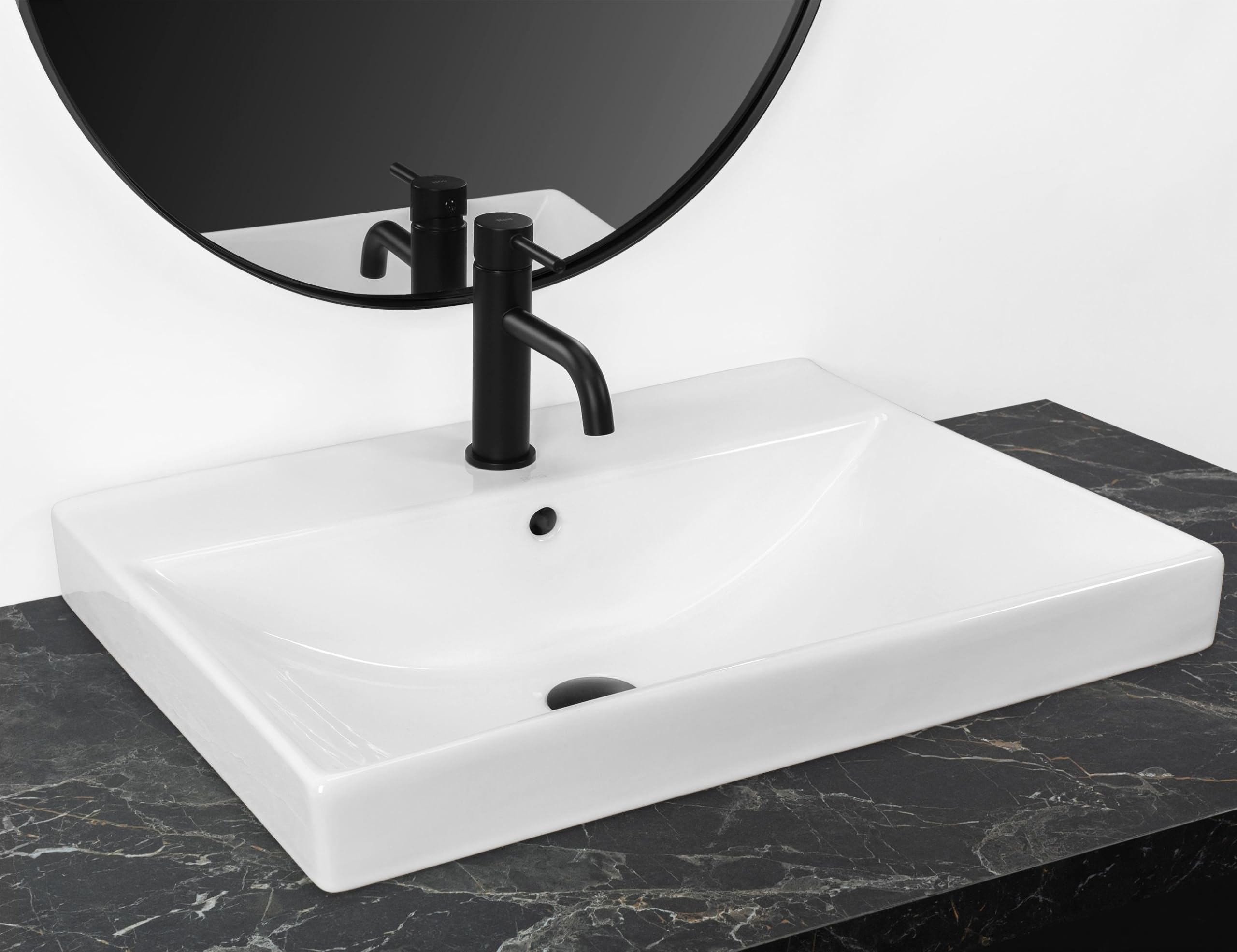 Rea U3326, Lavabo empotrado MANDY, White