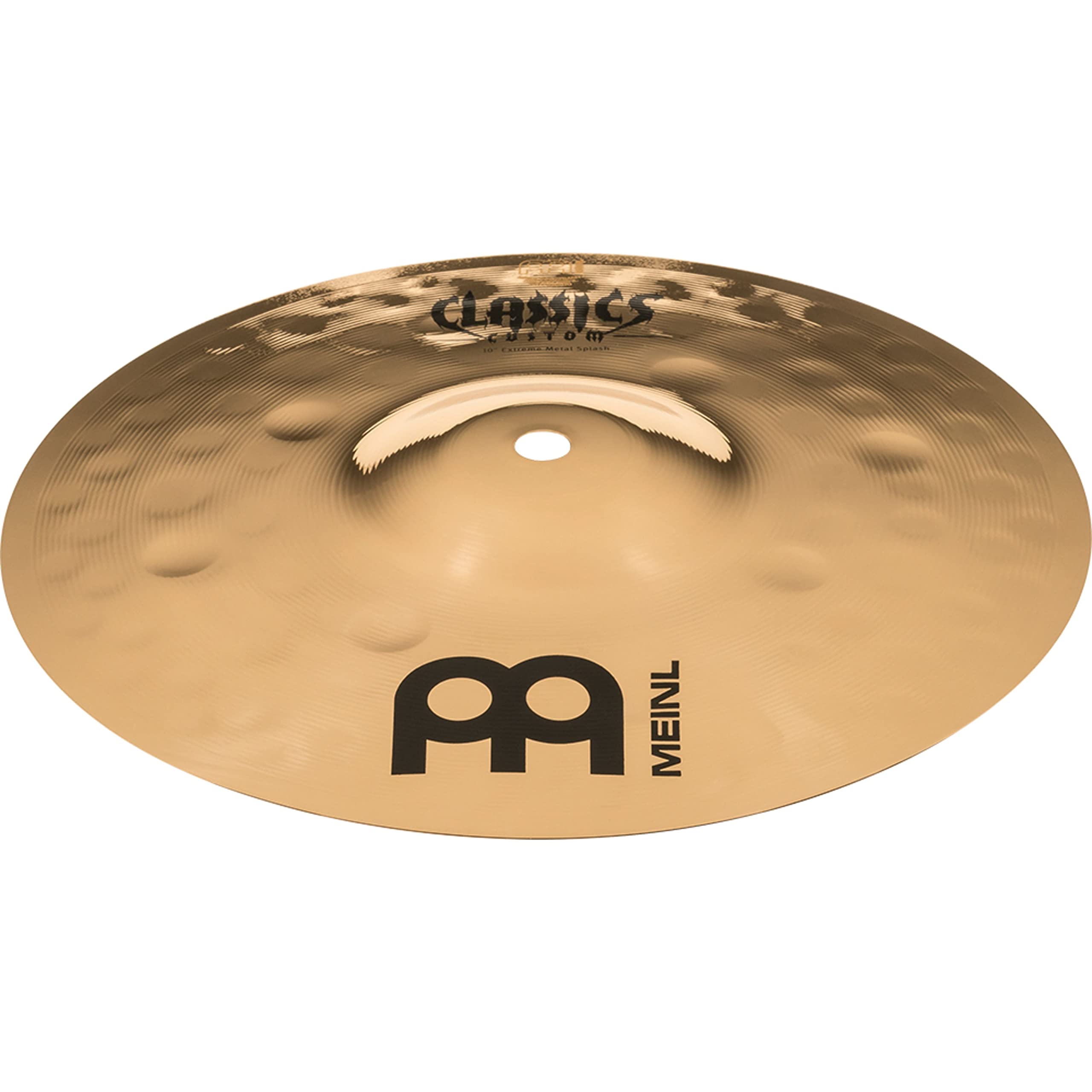 Meinl Cymbals Classics Custom Extreme Metal Piatto Splash 10 pollici (25,40cm) per Batteria - Bronzo B12, Finitura Brillante, Prodotto in Germania (CC10EMS-B)