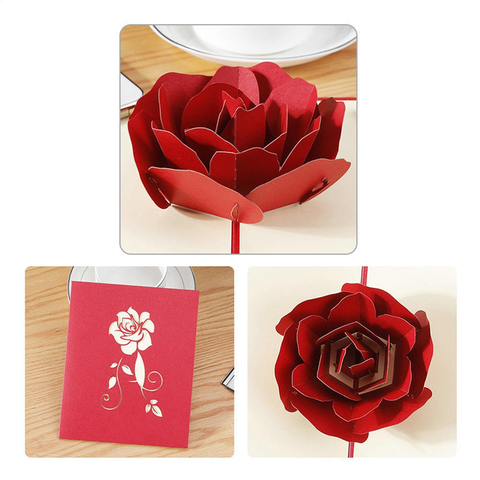 Kartka Z Pozdrowieniami Na ?lub,Kartki Z Pozdrowieniami Kwiat - Karta zaproszenie na ?lub,Z kopert? Zaproszenia ?lubne Kartki z ?yczeniami Papercraft dla Babci