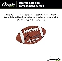 Vista 4 de Champion Sports Intermediate Comp Series Football (Brown)