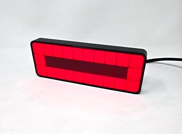 2" Receiver Tow Hitch Brake Reverse Sequential Signal Light Cover Red Reflector Small Square Pixel Bright LED RV SUV Van Truck Rectangler with Plug