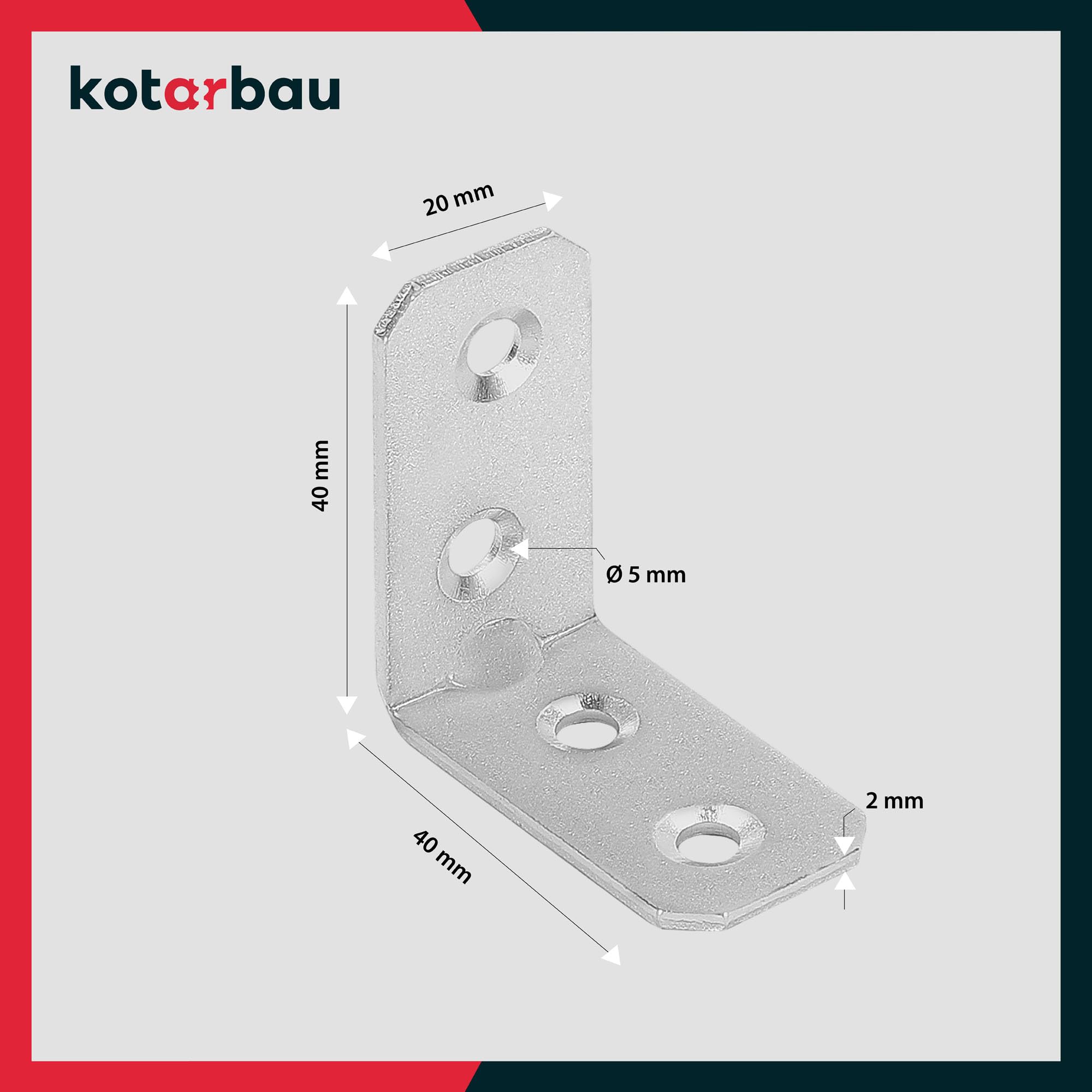 KOTARBAU® Catwalk 40 x 80 x 40 Ocelové