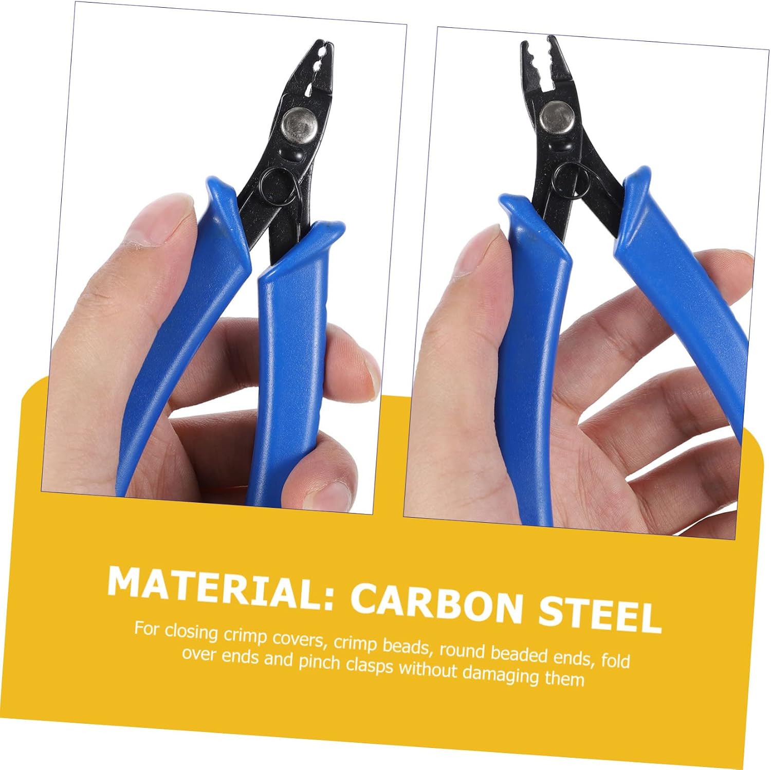3pcs Hobby Crimper Pliers Set Jewelry Making Tools Bead Crimper Plier Sturdy Carbon Steel for Beading