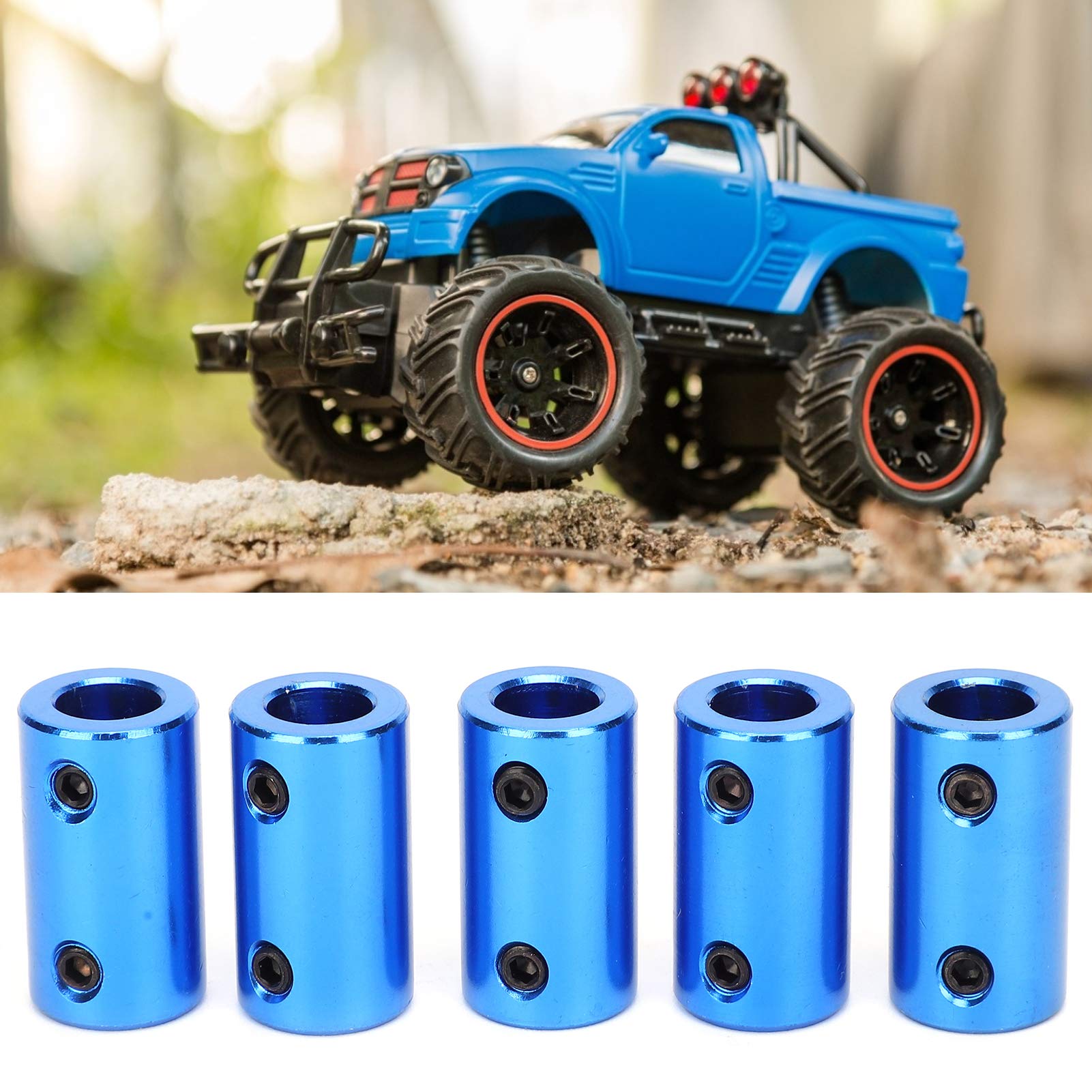 10Pcs Shaft Coupling Motor,Aluminium Alloy Shaft Coupling Rigid Stepper Motor Wheel Coupler Joint Connector,Wheel Coupler Connector for 3D Printer Parts 5 x 8mm