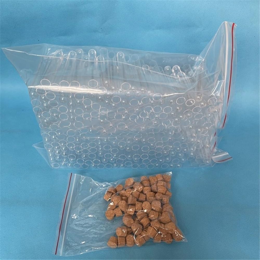 300 szt./opakowanie 15 * 100 mm materiały laboratoryjne przezroczysta plastikowa rurka z korkiem spód w kształcie litery U