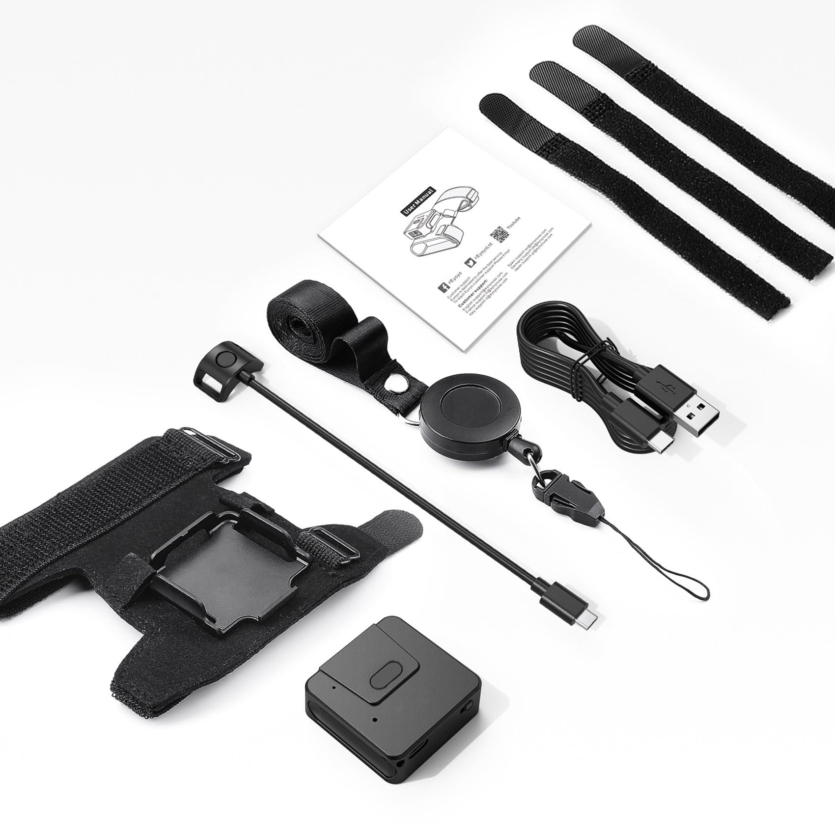 Rękawica do noszenia skaner kodów QR, skaner kodów kreskowych 1D 2D z pierścieniem na palec Bluetooth, do noszenia po lewej i prawej stronie, bateria 1600 mAh, do kontroli towarów masowych,