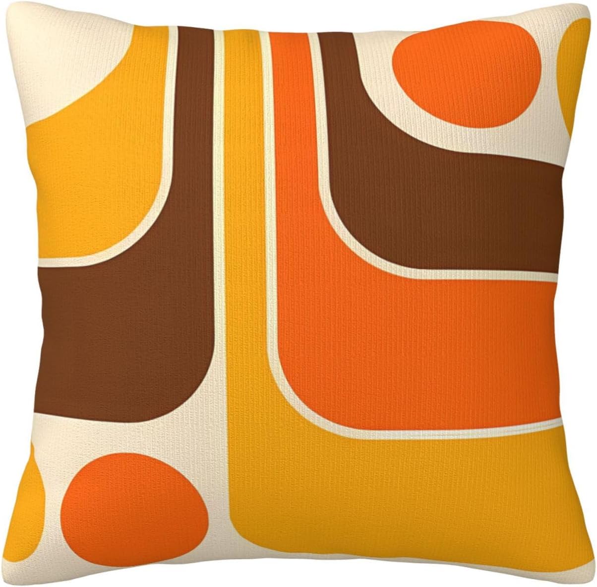 Medieval Retro Geometric Design Velvet Throw Pillow Covers 18Inch