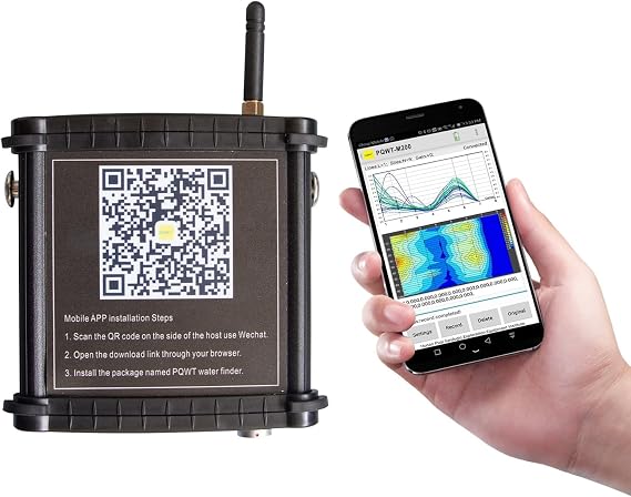 M200 Water Detector - High-Speed Ground Water Detector for Drilling Water Well Tools Suitable for Android System
