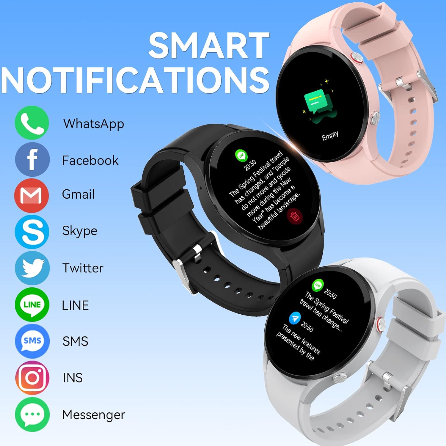 PAKRYS FT32 Smart Watch smart notifications