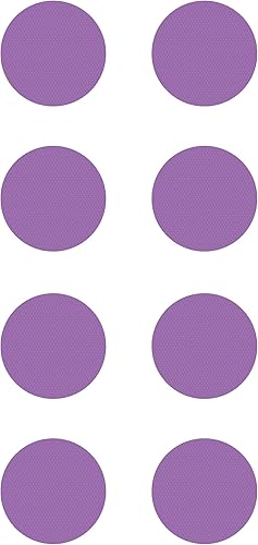 Kahuna Grip Bañera y ducha - Pisadas de tracción antideslizantes circulares de 4 pulgadas (morado)