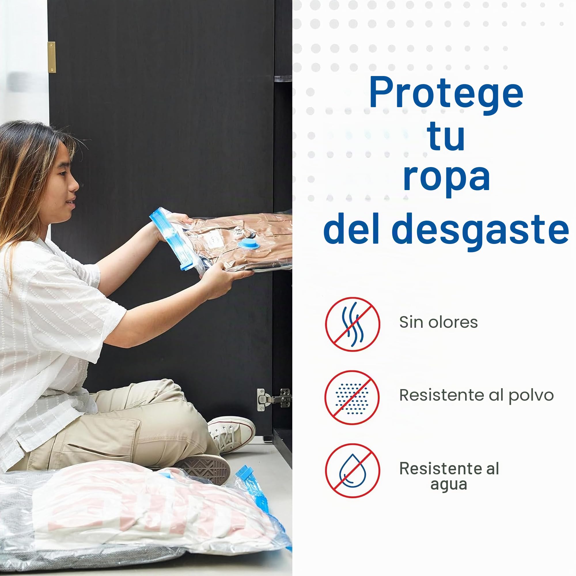 Paquete de 20 bolsas de almacenamiento al vacío variadas para edredones, mantas y ropa, bolsas de compresión selladas al vacío con bomba de mano, bolsas de almacenamiento ahorradoras de espacio para