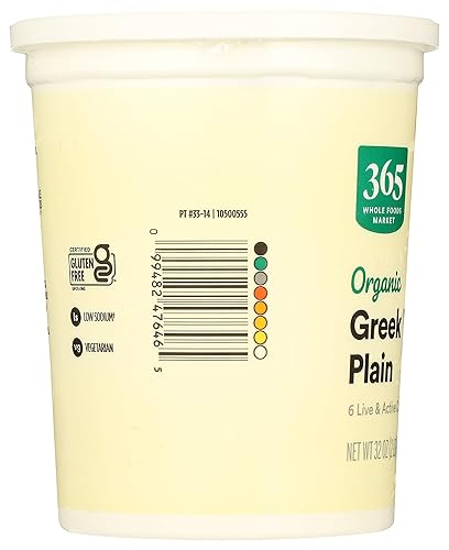 Miniatura 5 de 365 by Whole Foods Market, Yogurt Greek Plain Leche entera orgánica, 32 onzas