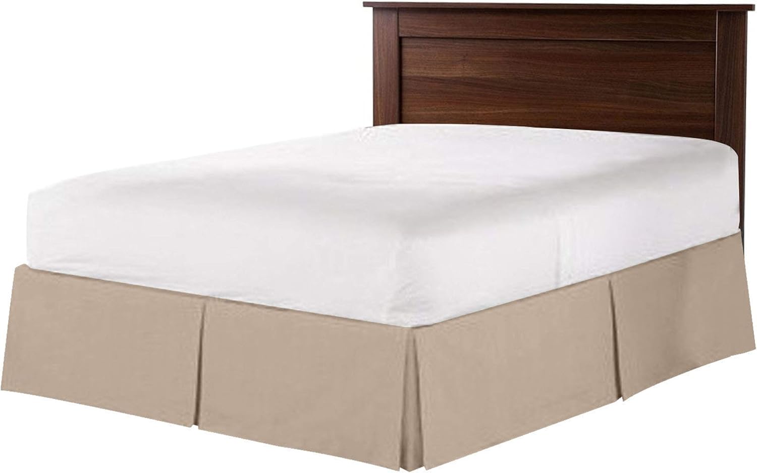 Box Pleated Bedskirt Split Corner Bedskirt California