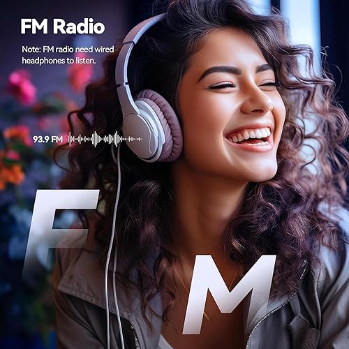 Miniatura 3 de Pomya Reproductor de MP3 con Bluetooth 5.4, pantalla de 2.0 pulgadas, reproductor de música portátil de alta fidelidad con altavoz, radio FM, libro