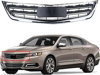 Front Bumper Grille Compatible with 2014-2020 Impala LT, Premier, LS, LTZ, Eco,Chrome Upper Grille