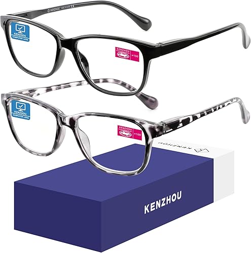 Miniatura 25 de K KENZHOU Lentes de luz azul para mujeres y hombres, lentes de bloqueo de luz azul para teléfonos de juegos de computadora, antifatiga ocular