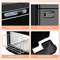 Vista 7 de Calentador de toallas calientes, gabinete profesional de toallas calientes, calentadores de toallas de spa 2 en 1 para tratamientos faciales, 15l