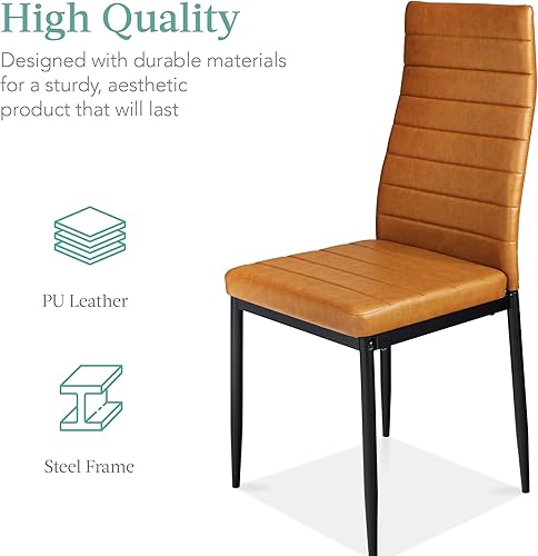 Miniatura 3 de Best Choice Products Juego de comedor de cristal de 5 piezas, muebles de mesa de cocina modernos para comedor, comedor, compacto que ahorra espacio