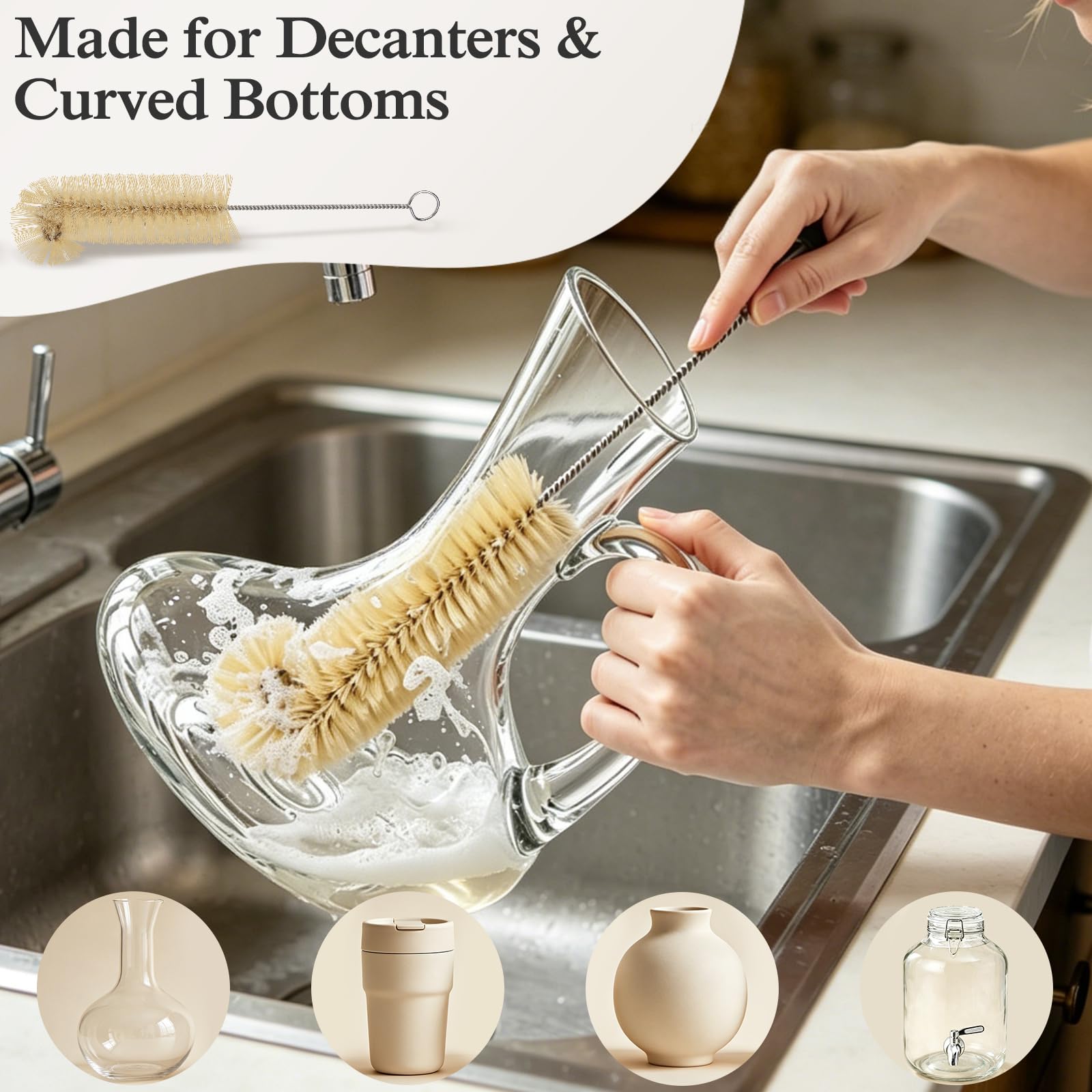Bottle Brush Set - Clean Bottles & Straws -2