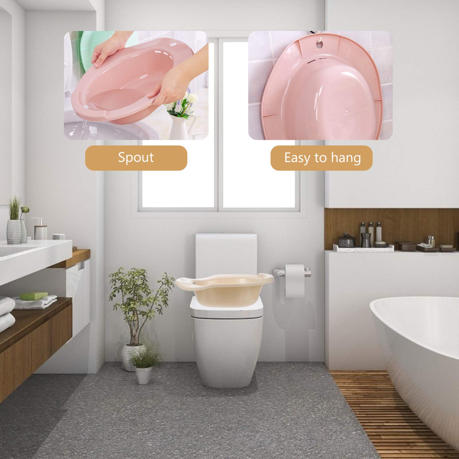 Ciieeo 1 Pc Bidé Baño De Asiento Perineo Baño De Asiento Posparto Palangana Postoperatoria Baño Equipo Lavabo De Cuidados Postoperatorios Cuenca Inodoro Páginas Enjuague