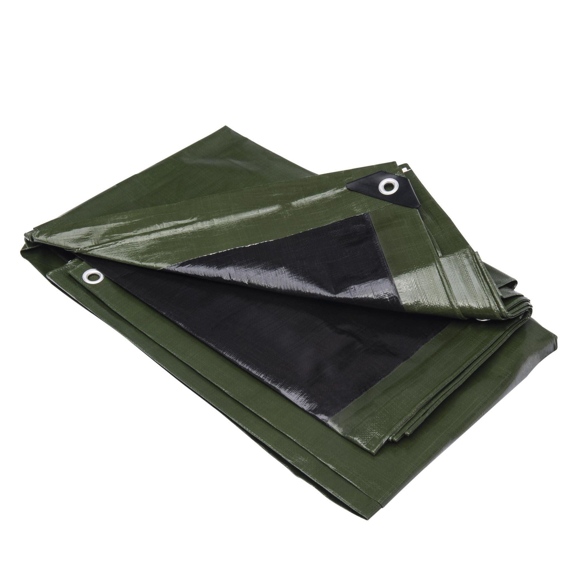 Bâche étanche 6 'x 8' Dry Top de protection extérieure réversible marron vert