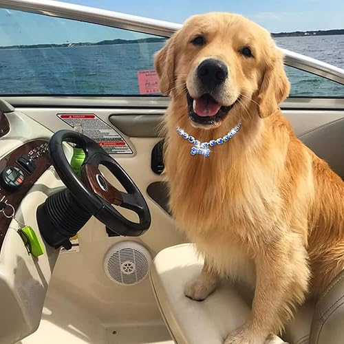 Miniatura 2 de Collares para perros, arneses y correas para perros pequeños, collar ajustable para perro, collar de diamantes de imitación para perros, accesorios