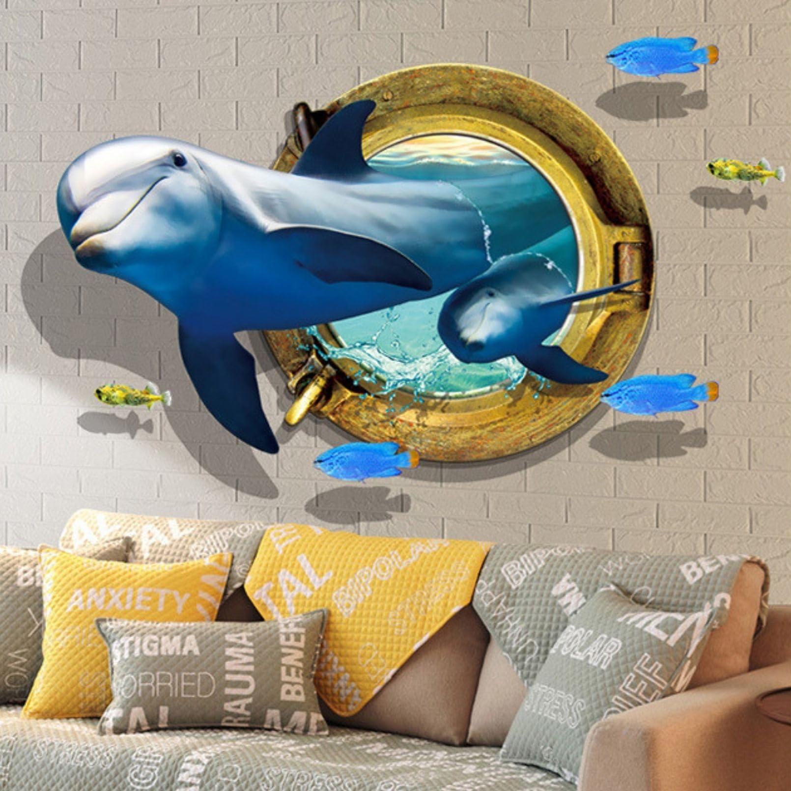 Amazon.co.jp: EU SOU ウォールステッカー イルカ 魚 海 ウォールデコ Amazon.co.jp: EU SOU ウォールステッカー イルカ 魚 海 ウォールデコ