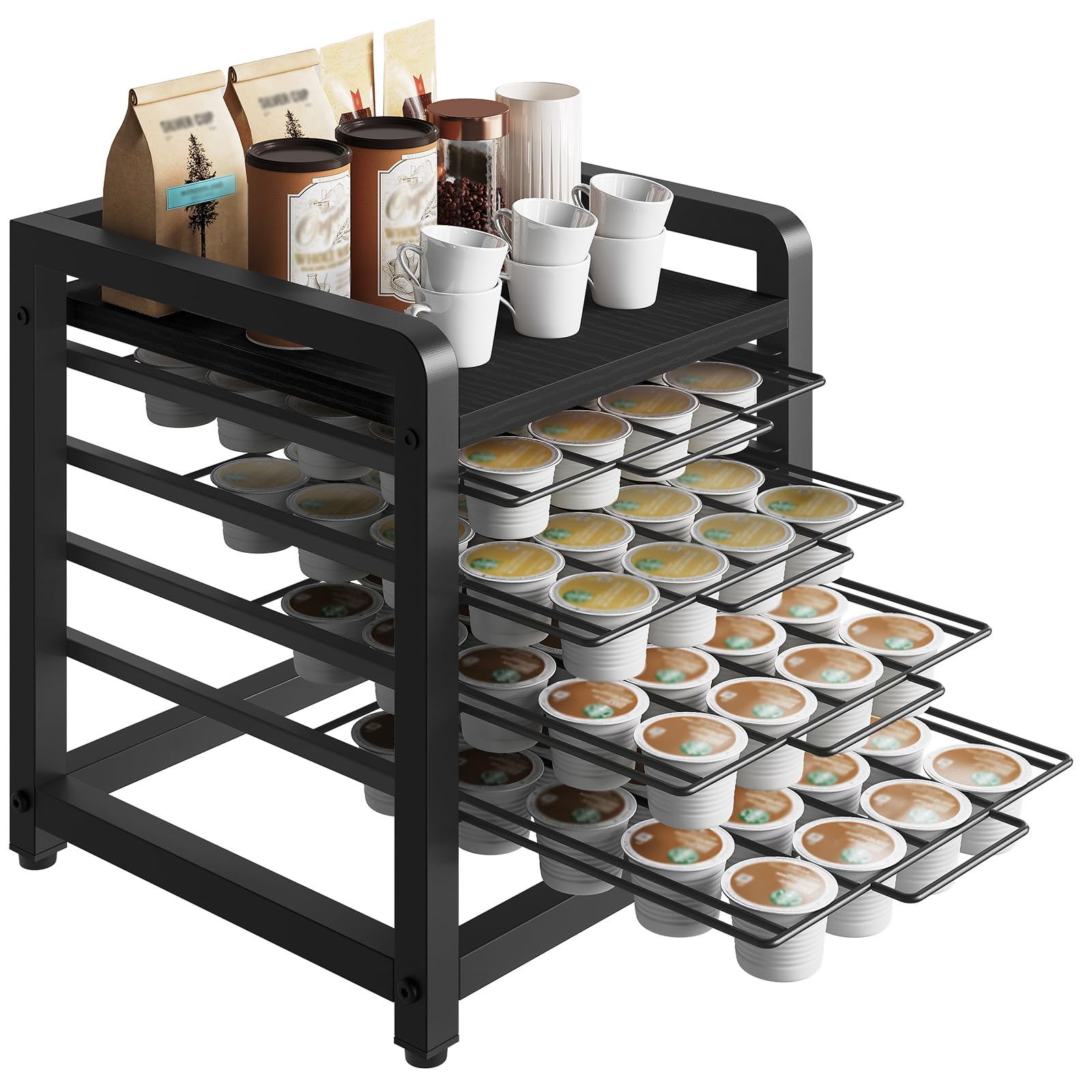 Tiroir à dosettes de café pour un plan de travail épuré et moderne
