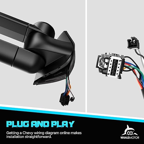 Miniatura 7 de Espejos de remolque con calefacción eléctrica ahumada compatibles con Ford Super Duty (2003 2004 2005 2006 2007) y Excursion (2001-2005), espejos