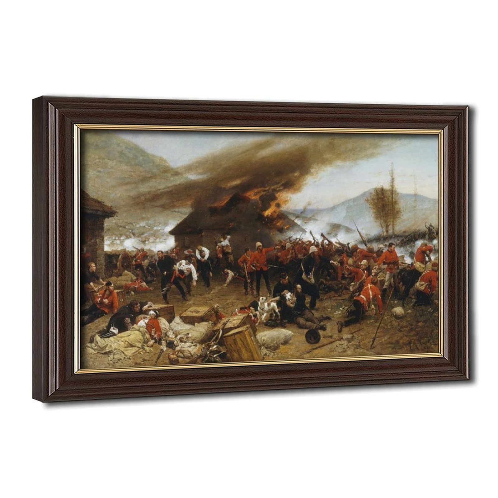 La défense de Rorke's Drift Alphonse De Neuville cadre déco mural - 8