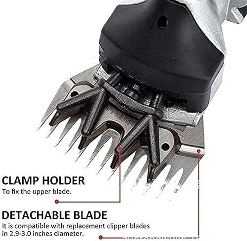 Miniatura 7 de Las tijeras eléctricas de las ovejas 690W de la máquina de corte de alta resistencia de la cabra del aseo de la máquina de afeitar de animales de