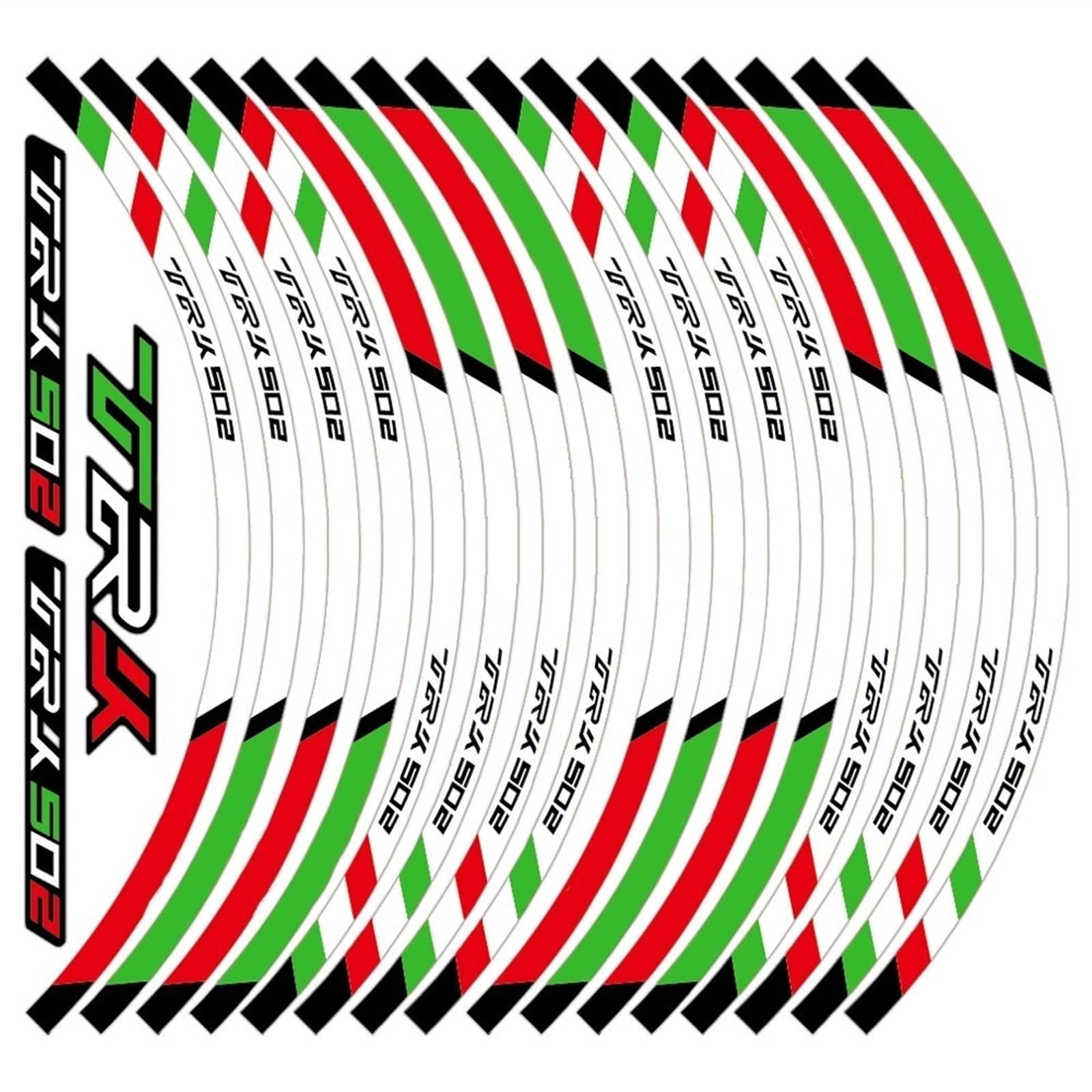 Decoration Wheel Hub For Benelli TRK 502 TRK502 Trk502 Motorcycle Accessories Wheel Sticker Hub Decals Rim Stripe Tape (Color : A)