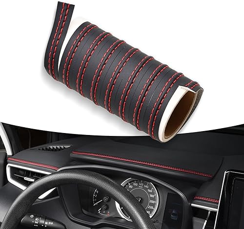 Miytsya 1 tira de moldura interior de automóvil, tira de relleno de espacio para puerta de automóvil de 6.5 pies, tira de relleno de huecos para