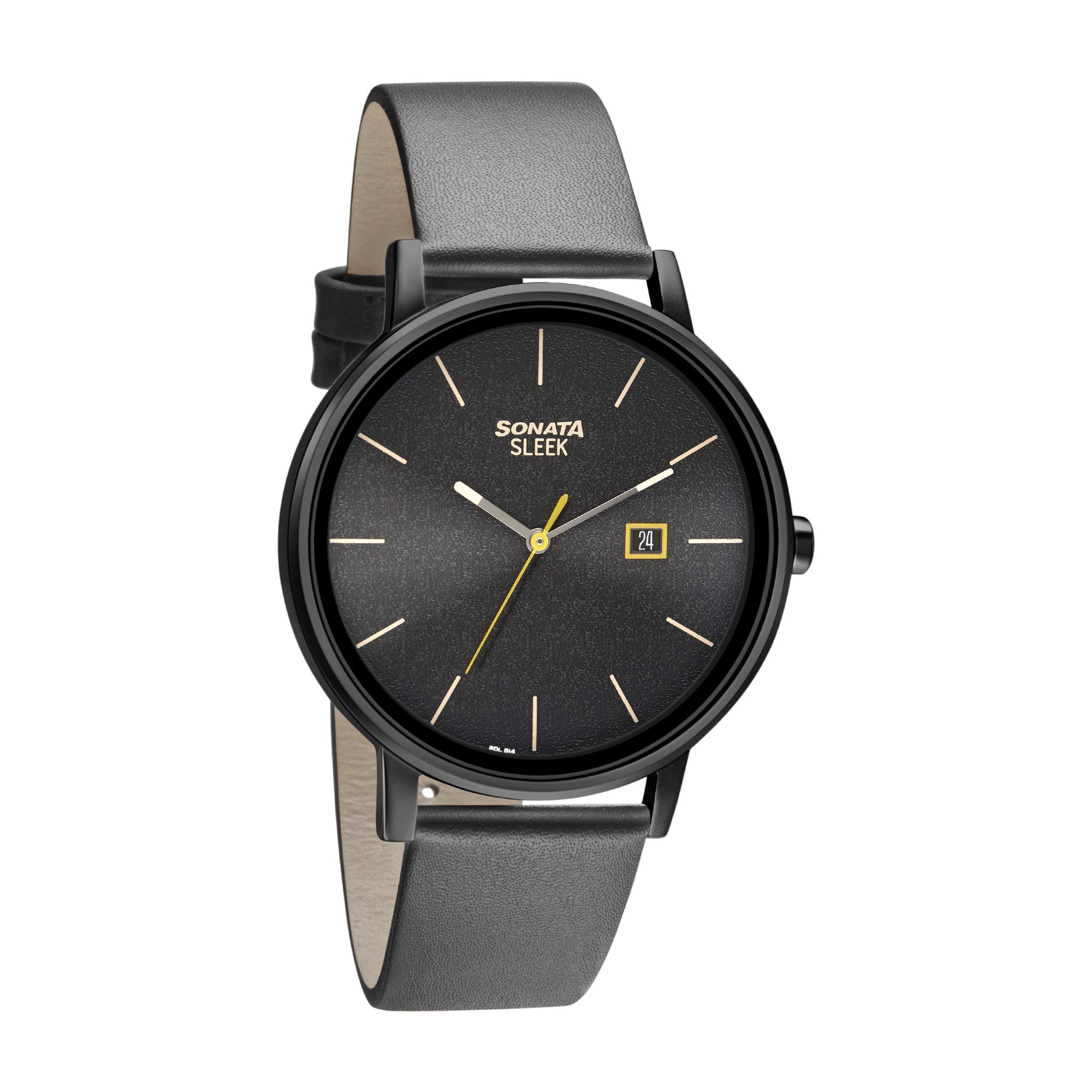 Sonata Quartz Analog with Date Leather Strap Watch for Men-NS7131NL04 (B0924P5HNL) Amazon Price History, Amazon Price Tracker