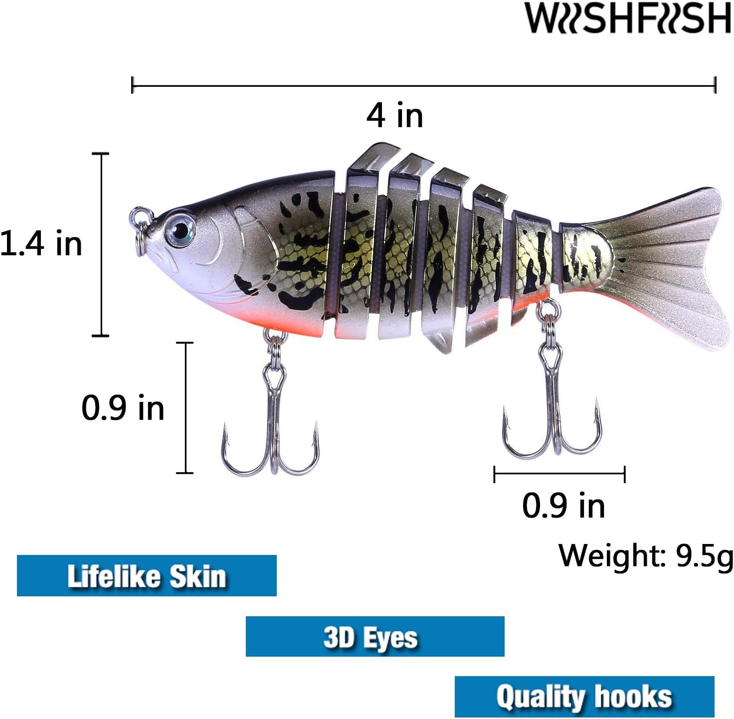 7 Pcs Fishing Lures with a Tackle Box, Lifelike Fishing Lures Bass Lures Set, for Multi Jointed Swim Baits Slow Sinking Hard Lure Fishing Tackle Kits (Shape1)… : Sports & Outdoors