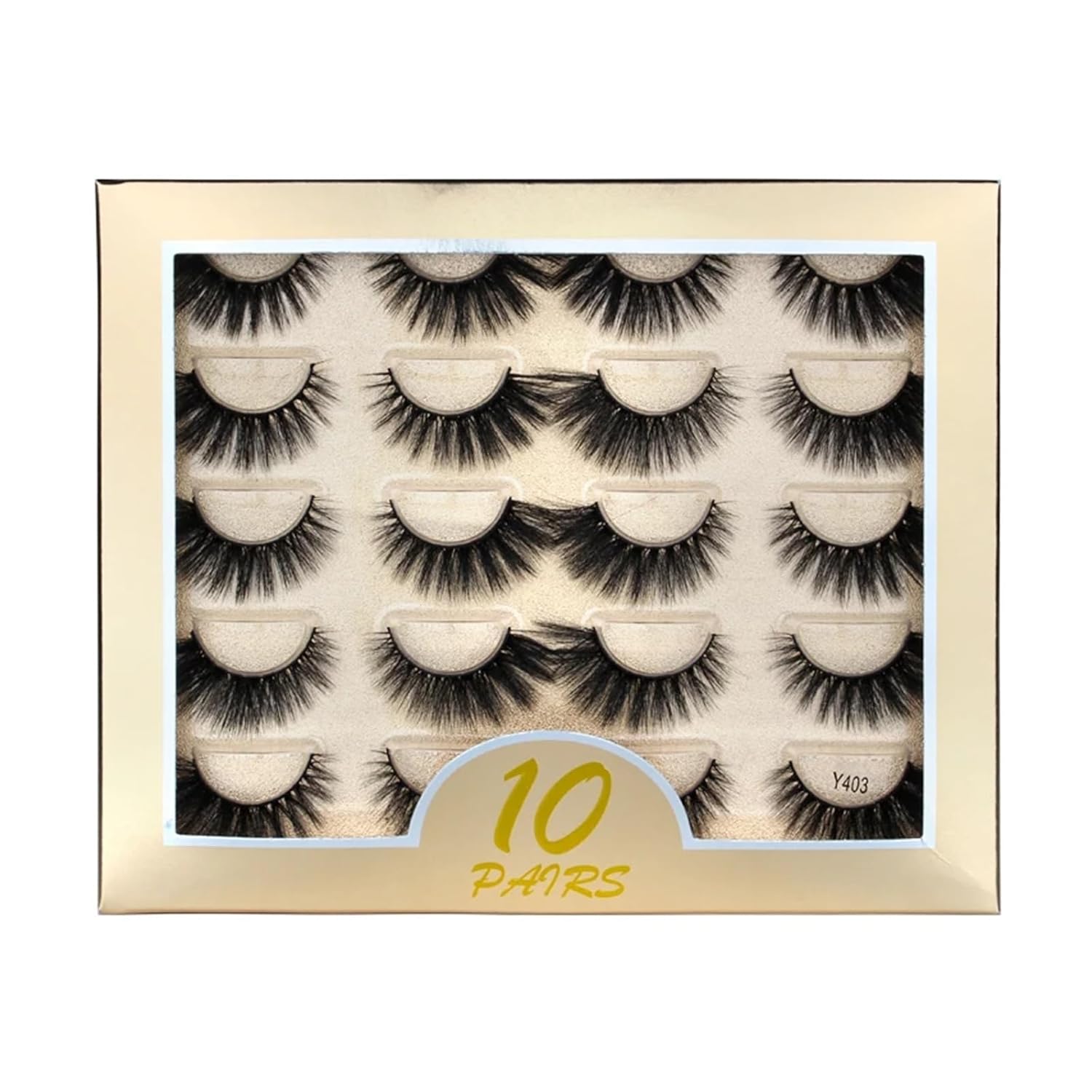 UAMOU 50 100 300pairs Natural Mink Eyelashes Faux 3d Mink lashes Strip Thick Dramatic False Eyelashes Extension Makeup