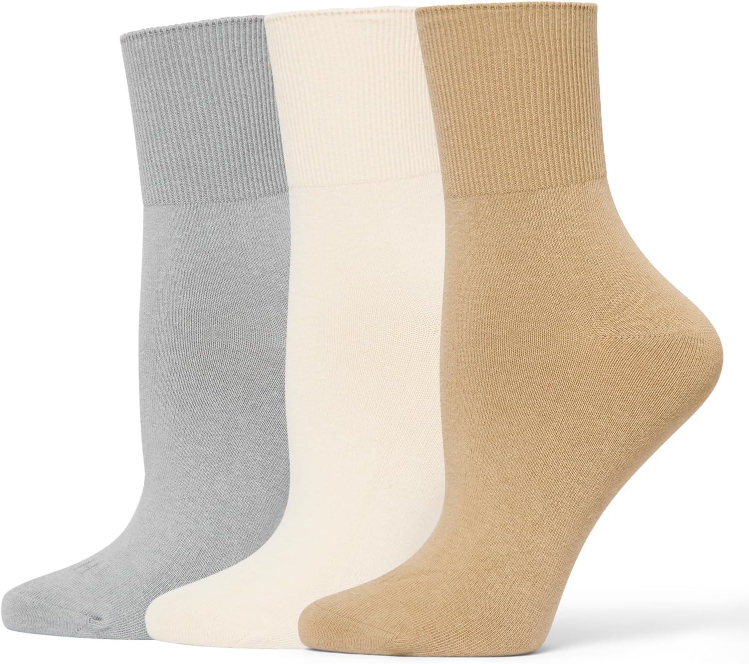 HUE Women's Bobby Sock Causal Crew 3 Pair Pack