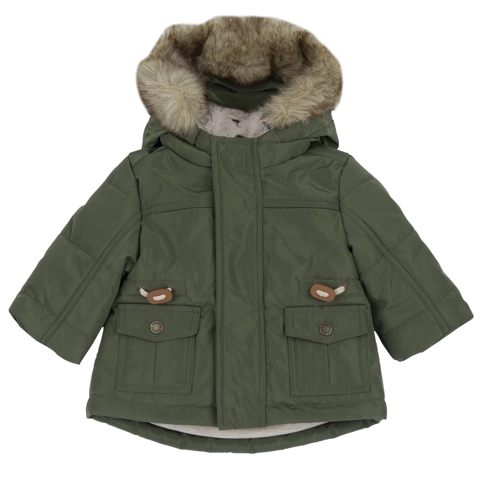 Chicco, Blouson Bébé avec Capuche et Fermeture Éclair Pratique, Lavable en Machine, Vêtements pour Enfant 0-24 Mois, Designed in Italy