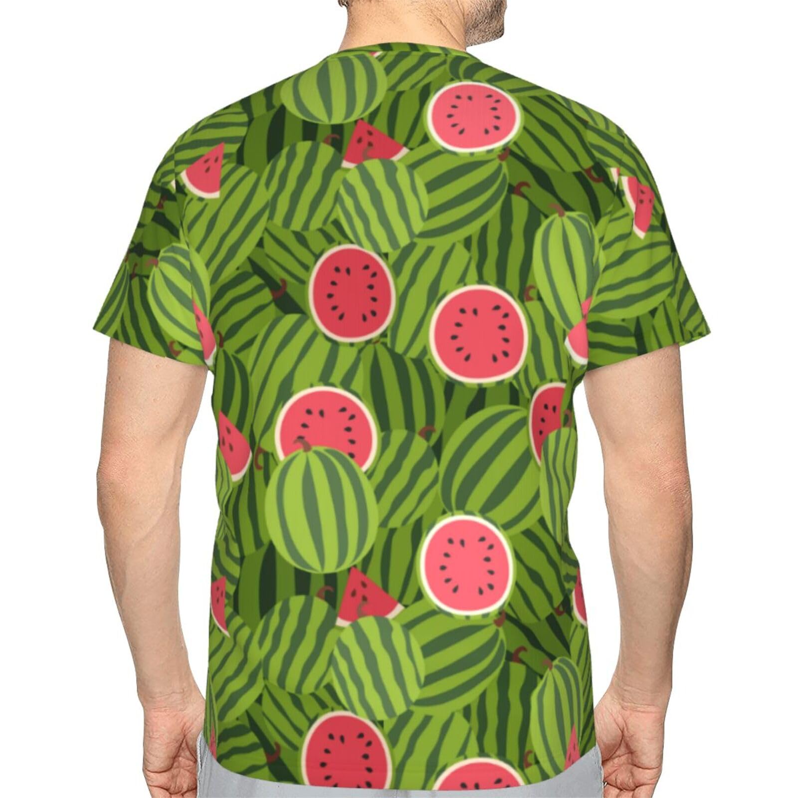 Amazon.co.jp: Tシャツ スイカ柄 すいか 3Dプリント 半袖 メンズ