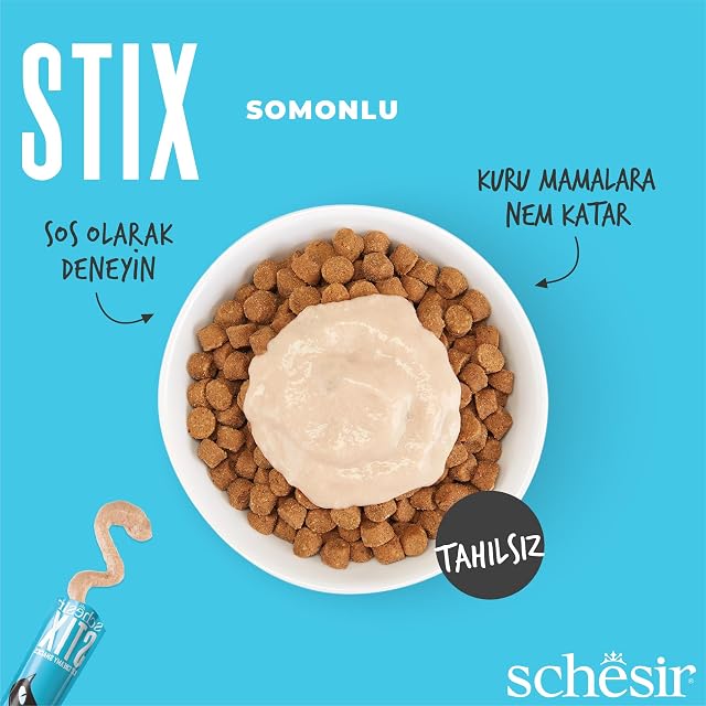 Foto 4 de 6 de Schesir Stix Snack Cremoso para Gatos de 6 x 15 g