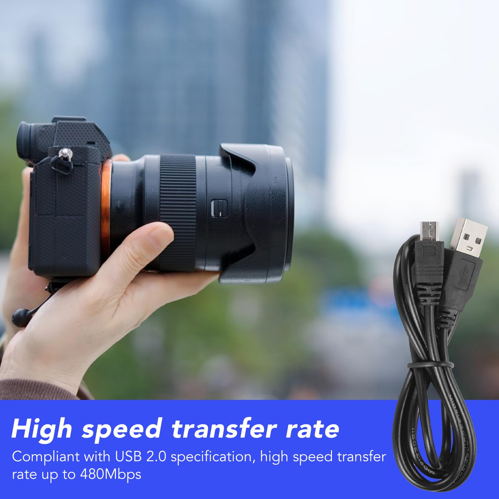 Lot de 10 Câbles de Chargement pour Manette Taux de Transfert Haute Vitesse de 480 Mbps, 1 M de Long pour Slim, PS Move, Téléphones, Appareils Photo, TI 84 Plus CE