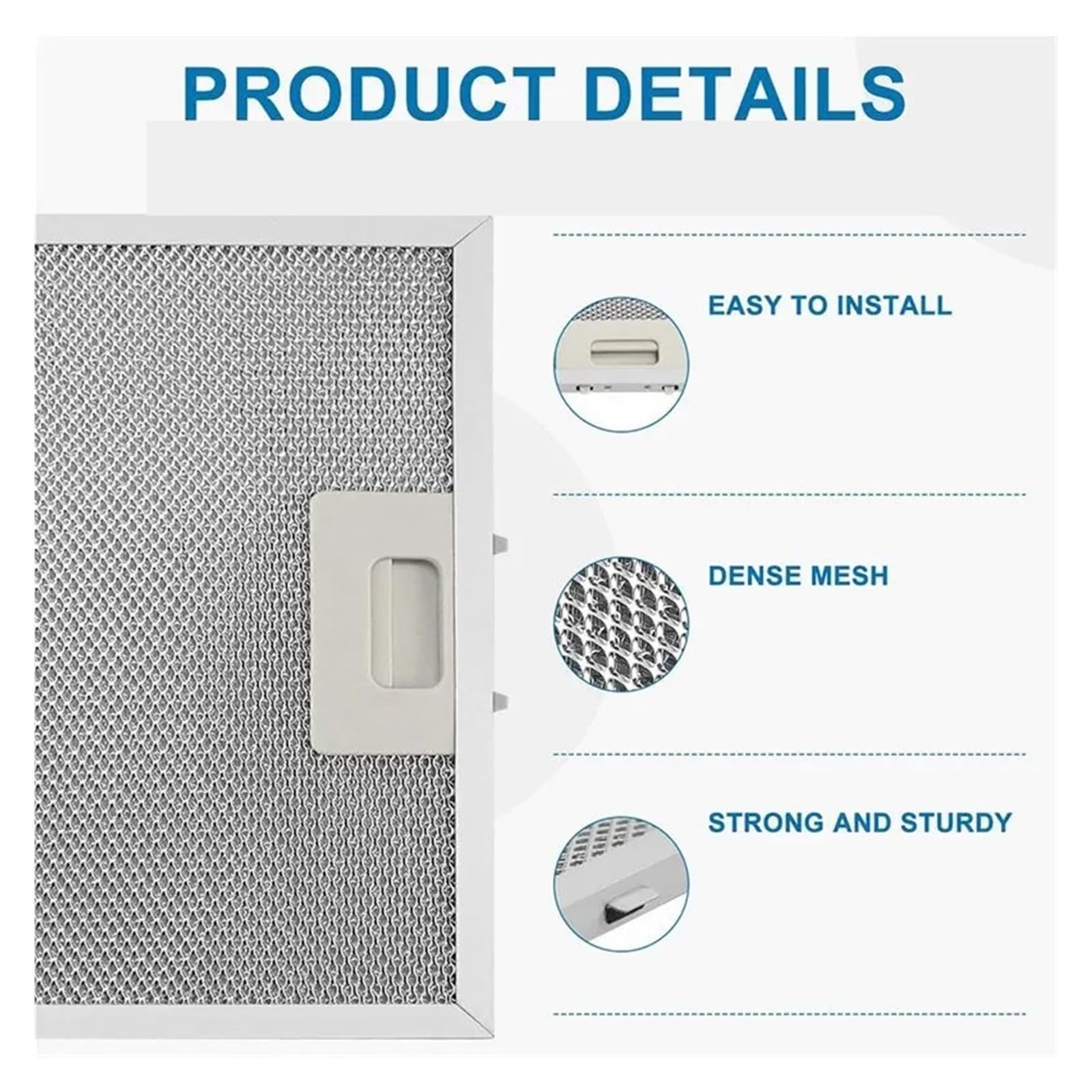 Filtro Antigrasso For Microonde Con Rete In Alluminio A 5 Strati, Compatibile Con Whirlpool, Compatibile Con Jenn.Air, Sostituzione Del Filtro Della Cappa Da Cucina