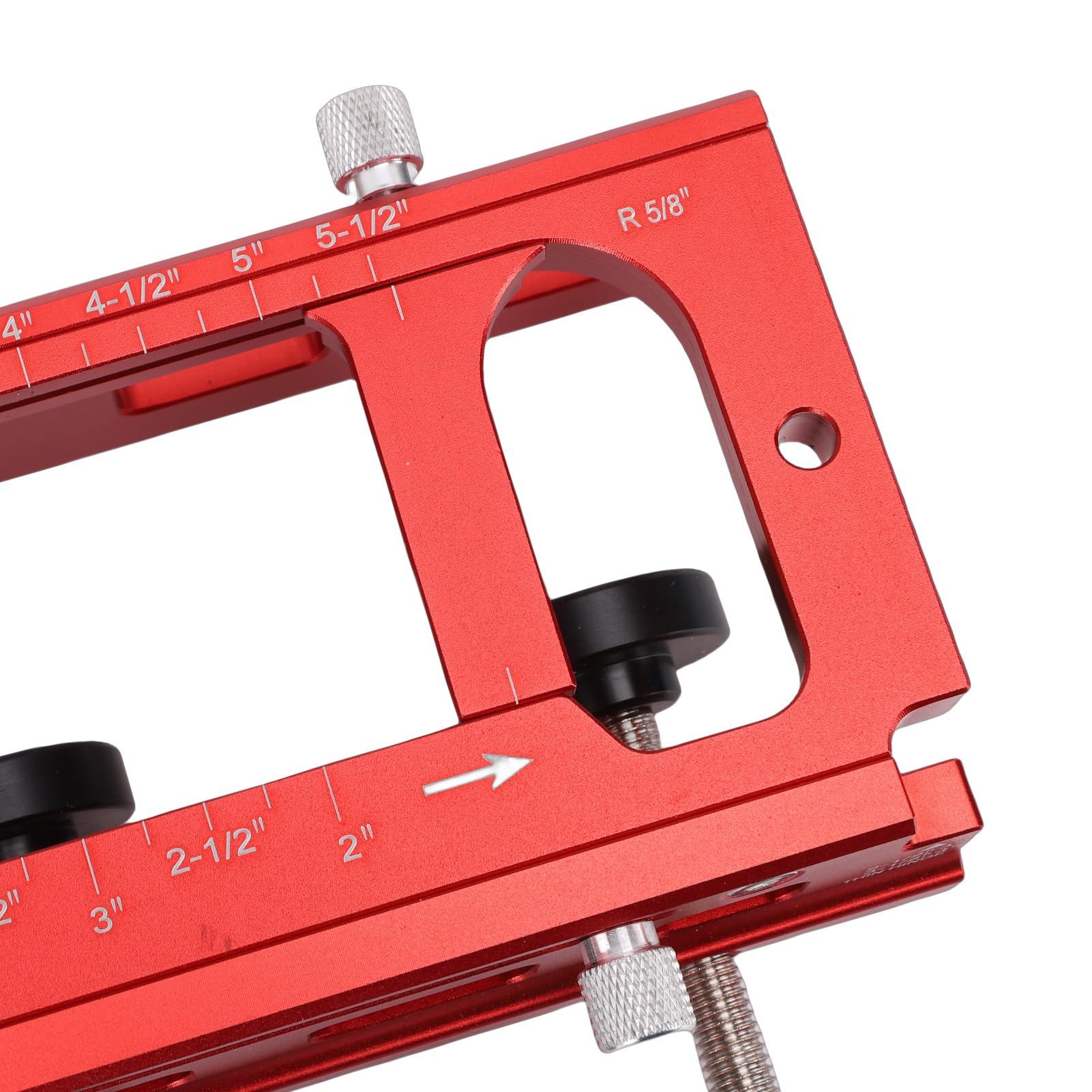 Keenso Door Hinge Template Kit Adjustable Aluminum Alloy Mortise Jig for