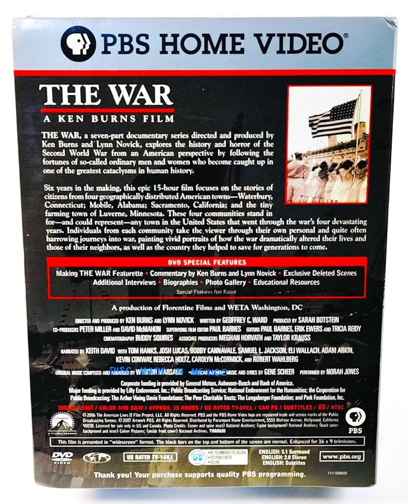 その他 War: Ken Burns [DVD] Ken Burns - The War 1941-1945 Six DVD Set PBS Home Video